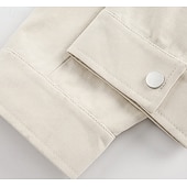 voordelige Casual Jassen-Heren Harrington-jas van 100% katoen, lichtgewicht, met ritssluiting, casual lente/herfstjas met opstaande kraag en borstzakken, zwart, marineblauw, ivoor