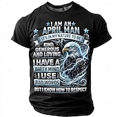  Bărbați Amuzant Tricou Manșon scurt Tricou Tipărire 3D Stil Nautic Cămașă Modă Designer Simplu Casual Zilnic Petrecere Albastru Intens Vară Primăvară Îmbrăcăminte S M L XL XXL XXXL