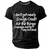 abordables T-shirts d'Humour Sarcastique-Je ne reçois pas assez de reconnaissance pour tout ce que j'arrive à ne pas dire à voix haute. T-shirt humoristique et sarcastique pour homme, col rond, manches courtes, style décontracté, cadeau,
