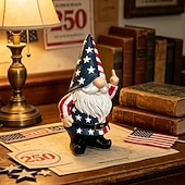  onbeleefde kabouter met opgestoken middelvinger, ondeugende tuinkabouter, grappige mini-kabouterdecoratie, beeldje met opgestoken middelvinger voor buiten in de tuin, op het terras of in het gazon.