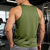 tanie Tank topy sportowe-Męskie Bezrękawnik Kamizelka Podkoszulki Bluzka na ramiączkach Bez rękawów Łódeczka Lato Wiosna Równina Moda Klasyczny Wygodny Gładkie Codzienny Siłownia Ulica Czarny Biały Wino Top Tee dla mężczyzn