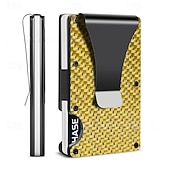 billiga korthållare &amp; fodral-Kreditkortshållare plånbok Metall Namnkortshållare Ficka Säkerhetsficka för kreditkort för Herr