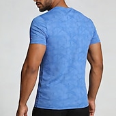 Χαμηλού Κόστους T-shirts και αμάνικα μπλουζάκια για τρέξιμο-Ανδρικά Μονόχρωμο Tricou de Alergat Μπλούζα συμπίεσης Καλοκαίρι Άνοιξη Κοντομάνικο Γρήγορο Στέγνωμα Ελαφρύ Ύγρανση Γυμναστήριο προπόνηση Ενεργή εκπαίδευση Τρέξιμο Ασκηση Θαλασσί Μαύρο Ανοικτό Γκρίζο