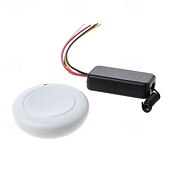 お買い得  スマートスイッチ-DC3.7V、5V、12V、1ch RFワイヤレスリモコンスイッチLED電源オン/オフ受信機学習コード送信機と受信機433MHz