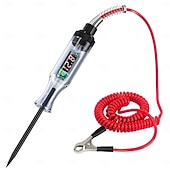 preiswerte Handwerkzeuge-Kfz-Prüflampe mit digitaler LED-Spannungsanzeige (5–110 V), Kfz-Schaltungsprüfer mit Voltmeter &amp;Zweifarbiger Polaritätsindikator, elektrischer Prüfstift mit langer Sonde zum Prüfen von Sicherungen in