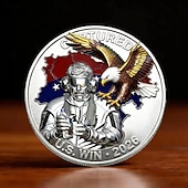  U.S. Military Strike 2026 Commemorative Coin – Patriotic Eagle & Fighter Jet Design, Collectible Silver Tone Coin for Veterans, U.S. Armed Forces, and Memorabilia Enthusiasts