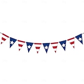 olcso Az Egyesült Államok 250. évfordulója-5 db-os csomag az USA 250. évfordulójának zászlófüzérére, függetlenség napjára, hazafias amerikai zászló partidekoráció, 1776-2026, piros-fehér &amp;kék, születésnap &amp;nyári ünnepség