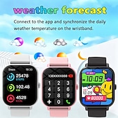 cheap Smartwatch-Smart Watch for Men Women (Make/Answer Call), Fitness Tracker with DIY Custom Wallpaper, Heart Rate Sleep Monitor, Weather Forecast, Pedometer, IP68 Waterproof Smartwatch for Android Phone iPhone iOS