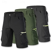 billige Shorts, tights og bukser for menn-Herre Helfarge MTB-shorts Sykkelshorts Sykkel Shorts Løstsittende shorts Slimfit sport Hurtigtørkende Vanntett Glidelås Pustende Svart Militærgrønn Klær Sykkelklær