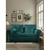 voordelige Sofadoek-Hoes voor 2-Zits Bank 100% Katoen Loveseat Hoezen Zacht en Ademend Stof voor Maximale Comfort