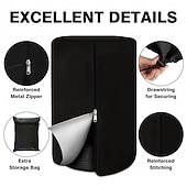 baratos Capa para Móveis de Pátio-Capas para armazenamento de pneus, capa grande para pneus de inverno, impermeável, com bolsa de armazenamento prática, capa resistente às intempéries para empilhar pneus (comporta 4 pneus, diâmetro de