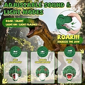 cheap Head Lights-Headlamp, Dinosaur LED Rechargeable Headlamp for Flashlight Outdoor Camping Essentials Gear, Dinosaur Toys Headlight for Boys Girls/Adults, Ideal Gift Toys for Birthday Rave Party