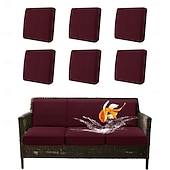 Недорогие Чехол для дивана-100% водонепроницаемые, не проливающиеся чехлы для уличных подушек, чехлы для диванов, эластичные чехлы для подушек садовых кресел, сменные чехлы для сидений, однотонные.