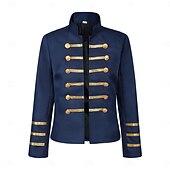 economico Capispalla-Medievale Rinascimento Cappotto Lunghe Gentildonna Nobildonna Tinta unica Aderente &amp; Svasato Costume Per donna Reale Halloween Carnevale Fiera Rinascimentale LARP Adulti Cappotto