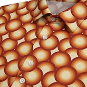  Retrò Vintage Hippie Anni '70 Camicia Maniche corte Hippie Geometrico Illusione ottica Retrò Costume Per uomo Festival Musicale Feste Abbigliamento quotidiano Adulti Camicia Primavera & Estate