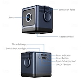 voordelige IP-netwerkcamera's voor binnen-Mini wifi-beveiligingscamera, kleine draadloze verborgen camera voor huisbeveiliging, 1080p HD-babyfoon met nachtzicht &amp;Bewegingsdetectie, draagbare minicamera met app-bediening voor baby- en