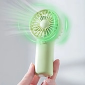 cheap Heating &amp; Cooling-Cute Mini Fan Portable Handheld Fan Lightweight Handy Fan Pocket Size Low Noise Small Electric Fan Student Gift AA Battery Cooling Portable Hand Fan for Outdoor Home
