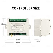 olcso Okoskapcsoló-DC 12V 24V 36V 4 csatornás vezeték nélküli távirányító kapcsoló, 433mhz RF relé vevő modul 2 nagy hatótávolságú antennával &amp;4 gombos adó, 10A-es vezérlő garázskapu világításhoz, barkácsoláshoz