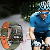 economico Smartwatch-Smartwatch robusto da uomo con torcia, smartwatch militare per attività all'aperto con chiamate Bluetooth, 2 cinturini, monitoraggio del sonno, oltre 100 modalità sportive, orologio fitness