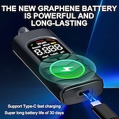 abordables Alarmas de coche-Alcoholímetro profesional, sensor electroquímico de celda de combustible de alta precisión, detector de alcohol digital portátil, recargable por USB tipo C para uso personal. &amp;uso doméstico