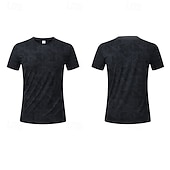 Χαμηλού Κόστους T-shirts και αμάνικα μπλουζάκια για τρέξιμο-Ανδρικά Μονόχρωμο Tricou de Alergat Μπλούζα συμπίεσης Καλοκαίρι Άνοιξη Κοντομάνικο Γρήγορο Στέγνωμα Ελαφρύ Ύγρανση Γυμναστήριο προπόνηση Ενεργή εκπαίδευση Τρέξιμο Ασκηση Θαλασσί Μαύρο Ανοικτό Γκρίζο