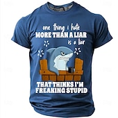  Tricou bărbătesc amuzant, sarcastic, cu guler rotund, mânecă scurtă, streetwear, casual, cadou, designer, îmbrăcăminte