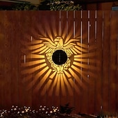 economico Applique per esterni-2 Pezzi 2 W Lampade da Parete per Esterni Luci solari a LED Luci da Percorso &amp; Lanterne A energia solare Creativo Impermeabile Luce Calda 3.7 V Illuminazione Esterna Cortile Giardino 1 Perline LED