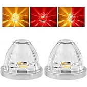 preiswerte Dekorative Lichter-Zweifarbige LED-Wassermelonenlichter mit klarer Linse, konstant &amp;Blitzlichter, Blinker zur Begrenzung des Fahrerhausdachs