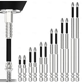 abordables Jeu de forets-Jeu de 12 forets magnétiques K5 haute résistance, forets de vissage magnétiques haute résistance, jeu de forets de vissage magnétiques durables, jeu de tournevis électrique magnétique antidérapant,