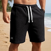 economico Pantaloncini casual-Per uomo Pantaloncini Waffle Shorts Pantaloncini casual Tasca Elastico in vita Testurizzato Semplice Comodità Traspirante Lunghezza al ginocchio Casuale All'aperto Spiaggia Vacanza Moda Blu marino