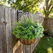 levne Umělé rostliny a zeleň-Venkovní umělé rostliny odolné proti UV záření - 12 kytic, realistické umělé eukalyptové kapradiny, levandulové zeleně na terasu, zahradu, přední verandu, dekoraci, odolné proti povětrnostním vlivům,