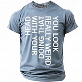  Bărbați Amuzant Tricou Manșon scurt Tricou Tipărire 3D Stil Nautic Cămașă Modă Designer Simplu Casual Zilnic Petrecere Roșu-aprins Vară Primăvară Îmbrăcăminte S M L XL XXL XXXL