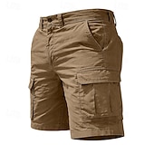 Χαμηλού Κόστους Κλασσικός-Ανδρικά Φορέματα φορτίου Σορτς φορτίου Σορτσάκια Casual σορτς Τσέπη Σκέτο Πάνω από το Γόνατο Causal ΕΞΩΤΕΡΙΚΟΥ ΧΩΡΟΥ Streetwear Μοντέρνα Κομψό στυλ street Kaki tamna Μαύρο Ανελαστικό