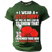 abordables Camisetas Patrióticas 250-Día de los Caídos Hombre Argot divertido Camiseta Manga Corta Camiseta Impresión 3D Cuello Barco Camisa Moda Diario Diario Calle Azul Piscina Rojo Verano Primavera Ropa S M L XL XXL XXXL