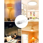 ieftine Becuri cu Halogen-Becuri mini candelabre cu halogen jde11 120v 75w/100w, bec t4 jd e11 (bec LED de schimb e11) bec halogen t4 alb cald 2700k, reglabil, pentru ventilator de tavan, candelabre, lămpi de masă, 4 buc.