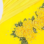 olcso versenyruha-tánc salsa latin tánc ruha strassz bojt női teljesítmény edzés hosszú ujjú magas spandex tüll