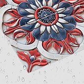 cheap Tile stickers-24PCS Peel and Stick Tile Stickers, Moroccan Pattern PVC Wall Decals, Self-Adhesive Removable Wallpaper for Renters, for Bedroom Bathroom Cabinet, Easy Installation