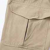 billiga Cargobyxor-Herr Militärbyxor Långbyxor Taktiska byxor Flera fickor Flikficka Ensfärgat Vindtät Komfort Dagligen Utomhus Helgdag Semester Streetwear Svart Armégrön Oelastisk