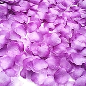 abordables Flores artificiales-999 piezas de pétalos de rosa románticos de tela no tejida para bodas, graduaciones, fiestas, cumpleaños, noches románticas especiales, pedidas de mano, rojo, blanco, rosa, morado, azul