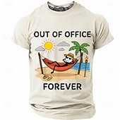  Hombre Gracioso Camiseta Manga Corta Camiseta Impresión 3D Cuello Barco Camisa Moda Design Sencillo Casual Diario Fiesta Gris Verano Primavera Ropa S M L XL XXL XXXL