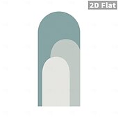abordables Wall Stickers-Peelable Wallpaper, Blue-Gray Geometric Pattern, Bohemian Self-Adhesive Wallpaper, Removable, Suitable for Tenant Use, Suitable for Bedroom, Bathroom, Cabinet, Vinyl Wallpaper Roll