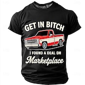  Hombre Argot divertido Camiseta Manga Corta Camiseta Impresión 3D Cuello Barco Camisa Moda Diario Diario Calle Rojo Verano Primavera Ropa S M L XL XXL XXXL