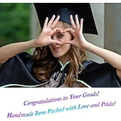 Bracciale con bussola per la laurea, classe 2026 – regalo motivazionale per lei e per lui, diploma di scuola superiore, università, terza media, acciaio inossidabile con biglietto di auguri. &scatola