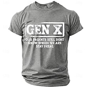economico Magliette divertenti da uomo-Maglietta sarcastica e umoristica da uomo con scritta divertente "stay feral" stile gen x, retrò anni '70 '80, grafica, girocollo, maniche corte, streetwear quotidiano, casual, regalo per la festa del