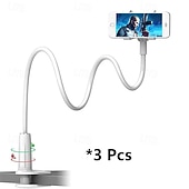 economico Supporti per telefono-Confezione da 3 supporti flessibili a collo d'oca per cellulare da letto - Supporto per cellulare con braccio lungo girevole a 360°, supporto a clip per testiera, scrivania, cucina, supporto per