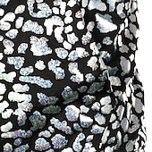 levne Topy-Retro Disko 80. léta Kamizelka Bez rukávů Disko Lesklá metalíza Leopard Maškarní kostým Pánské předvečer Všech svatých Karneval Párty Bar Noční klub Dospělí Vrchní deska Jaro léto