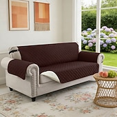 olcso Kanapé huzat-vízálló, megfordítható kanapéhuzat 3 párnára, háziállatbarát kanapéhuzat kutyáknak, mosható bútorvédő huzat csúszásgátló rugalmas pánttal