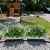 levne Umělé rostliny a zeleň-Venkovní umělé rostliny odolné proti UV záření - 12 kytic, realistické umělé eukalyptové kapradiny, levandulové zeleně na terasu, zahradu, přední verandu, dekoraci, odolné proti povětrnostním vlivům,