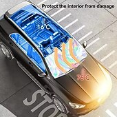 baratos Para-sóis e Viseiras para automóveis-Para-sol holográfico refletivo a laser para para-brisa de carro, com proteção UPF 50+, bloqueia raios UV. &amp;Protetor térmico, universal, compatível com a maioria dos carros, SUVs e caminhonetes,