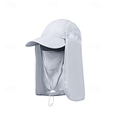 voordelige verwarming en koeling-Heren outdoor zonnehoed met nekflap, zomerse UV-beschermende visserspet, ademend lichtgewicht gezichtsscherm voor wandelen, kamperen en vissen &amp;buitenactiviteiten